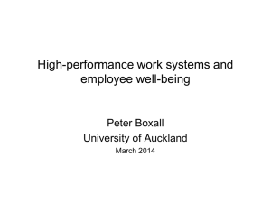 Peter Boxall - University of Auckland