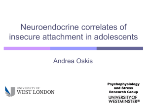 Neuroendocrine correlates of insecure attachment in