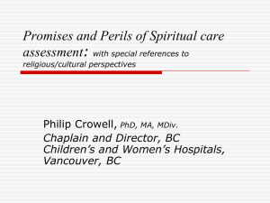 assess - Canadian Association for Spiritual Care