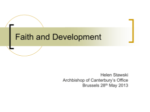 Faith and Development - EU-CORD