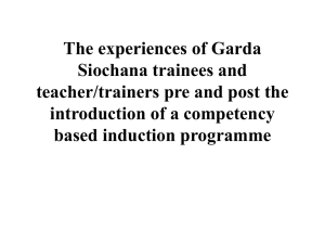 Trainee Administration staff - Association of Garda Sergeants and