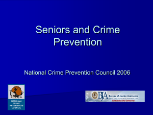 Seniors and Crime Prevention - Ohio Crime Prevention Association