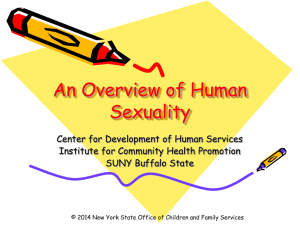 Human Sexuality () - Center for Development of Human Services