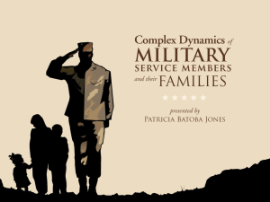 Complex Dynamic of Military Families Diagnosis and Treatment