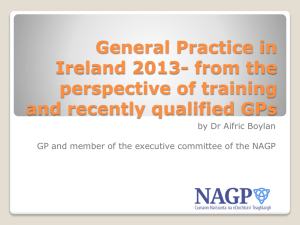General Practice in Ireland 2013- from the perspective of