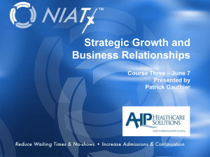 Strategic Growth and Business Relationships