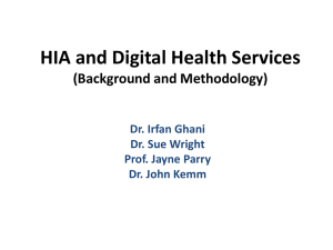 HIA and Digital Health Services