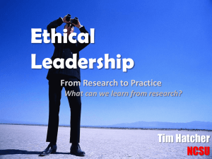 Ethical Leadership Scale