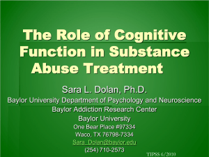 Alcohol and Cognition - The Association of Substance Abuse