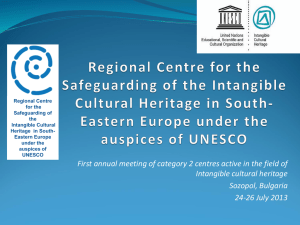 Regional Centre for the Safeguarding of Intangible
