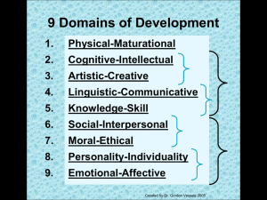 9 Domains of Development
