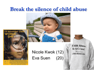 Break the silence of child abuse