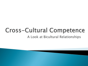 Cross Cultural Competence - A Look at Bicultural Relationships