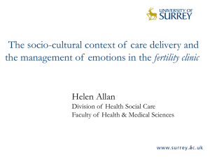 The socio-cultural context of care delivery and the management