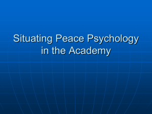 IB.Academic Context - Society for the Study of Peace, Conflict