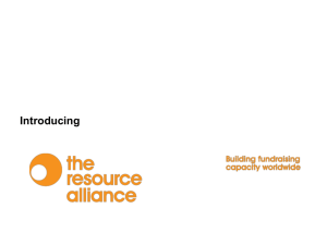 Introducing The Resource Alliance