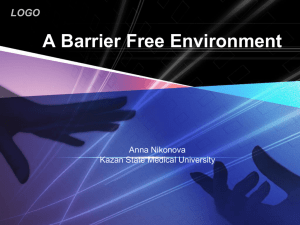 A Barrier Free Environment