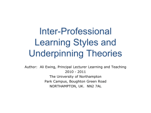 Learning Styles and Theories
