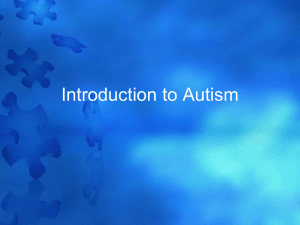 Autism 101 PowerPoint