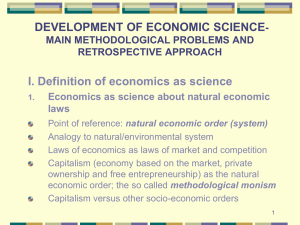 of economic science