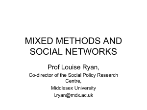 MIXED METHODS - the NCRM EPrints Repository