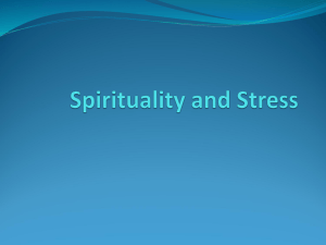Spirituality and Stress