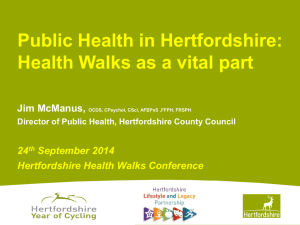 Public Health in Hertfordshire - Jim McManus