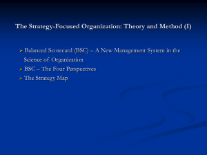 The Strategy-Focused Organization: Theory and Method