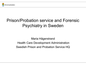 Prison Probation Services and Forensic Psychiatry_SWE_Hägerstrand