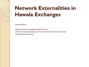 Network Externalities in Hawala Exchanges