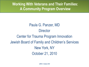 Working with Veterans - Jewish Board of Family and Children`s