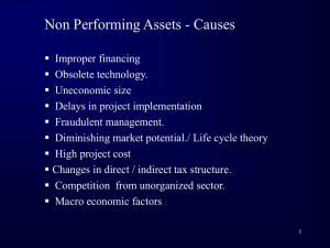 Non Performing assets