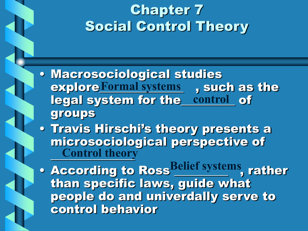 hirschi control theory