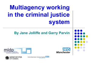Multiagency working in the criminal justice system