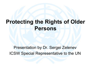 Protecting the Rights of Older Persons