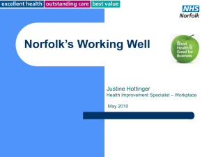 Norfolk PCT Vision - Norfolk`s Working Well