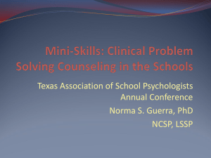 Handout - Texas Association of School Psychologists