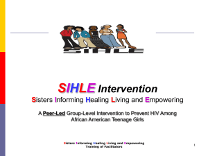 To Powerpoint About SIHLE Program