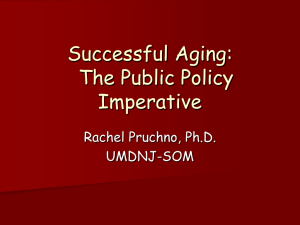 Successful Aging - Richard Stockton College of New Jersey