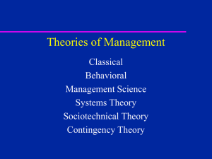 Chapter 2: Foundations of Management Understanding
