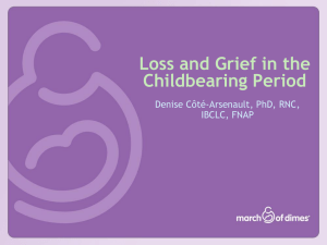 Loss and grief in the childbearing period (2011)