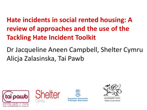 Dr Jacqueline Campbell from Shelter Cymru on the