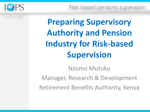 RBA Kenya Preparing Supervisory Authority & Pension