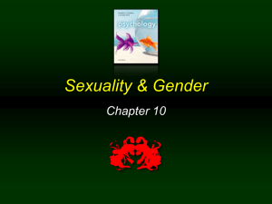Chapter 10 Power Point: Sexuality and Gender