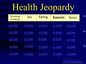 Jeopardy Game PowerPoint Health