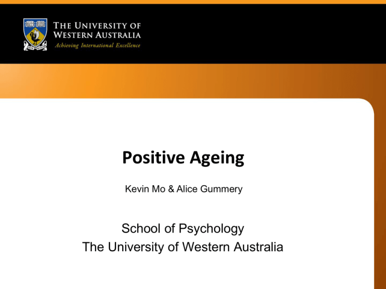 Positive Ageing Positive Ageing