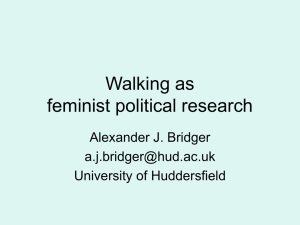 Walking as a feminist political research