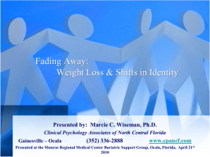 Fading Away: Weight Loss and Shifts in Identity