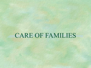 CARE OF FAMILIES