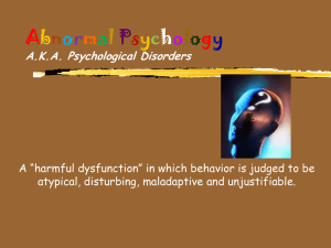 Mental Disorders, Basic Concepts